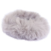 Scrunchie faux fur gris